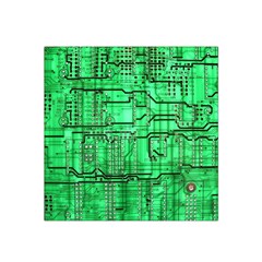 Green Circuit Board Computer Satin Bandana Scarf 22  x 22 