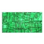 Green Circuit Board Computer Satin Shawl 45  x 80  Front