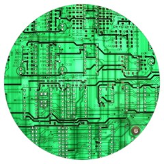 Green Circuit Board Computer Round Trivet