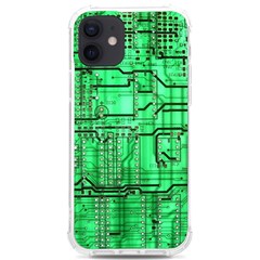 Green Circuit Board Computer Iphone 12/12 Pro Tpu Uv Print Case by Bakwanart