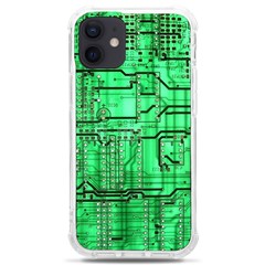 Green Circuit Board Computer Iphone 12 Mini Tpu Uv Print Case	 by Bakwanart