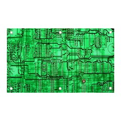 Green Circuit Board Computer Banner and Sign 5  x 3 