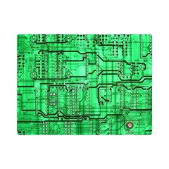 Green Circuit Board Computer Premium Plush Fleece Blanket (mini)