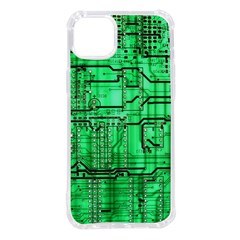 Green Circuit Board Computer Iphone 14 Plus Tpu Uv Print Case by Bakwanart