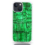 Green Circuit Board Computer iPhone 13 mini TPU UV Print Case Front