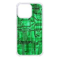 Green Circuit Board Computer Iphone 13 Pro Tpu Uv Print Case