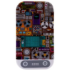 Pattern Design Art Techno Dj Music Retro Music Device Sterilizers by Bakwanart