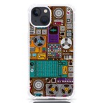 Pattern Design Art Techno Dj Music Retro Music Device iPhone 13 TPU UV Print Case Front