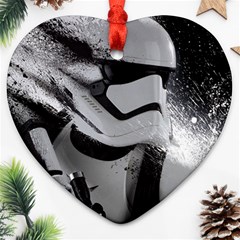 Stormtrooper Ornament (heart) by Bakwanart