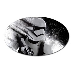 Stormtrooper Oval Magnet by Bakwanart