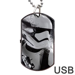 Stormtrooper Dog Tag Usb Flash (two Sides) by Bakwanart