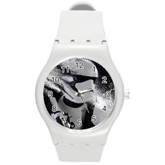 Stormtrooper Round Plastic Sport Watch (m) by Bakwanart