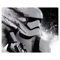 Stormtrooper Two Sides Premium Plush Fleece Blanket (medium) by Bakwanart