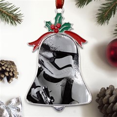 Stormtrooper Metal Holly Leaf Bell Ornament