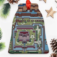 Arcade Game Retro Pattern Bell Ornament (two Sides)