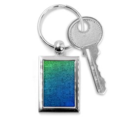 Blue And Green Circuit Board Wallpaper Circuit Board Sketch Key Chain (rectangle) by Bakwanart