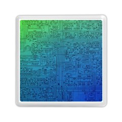 Blue And Green Circuit Board Wallpaper Circuit Board Sketch Memory Card Reader (square) by Bakwanart