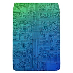 Blue And Green Circuit Board Wallpaper Circuit Board Sketch Removable Flap Cover (l)