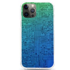 Blue And Green Circuit Board Wallpaper Circuit Board Sketch Iphone 12 Pro Max Tpu Uv Print Case by Bakwanart