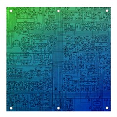 Blue And Green Circuit Board Wallpaper Circuit Board Sketch Banner And Sign 4  X 4  by Bakwanart