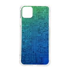 Blue And Green Circuit Board Wallpaper Circuit Board Sketch Iphone 11 Pro Max 6 5 Inch Tpu Uv Print Case by Bakwanart