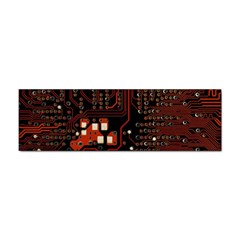 Red Computer Circuit Board Sticker Bumper (100 Pack) by Bakwanart