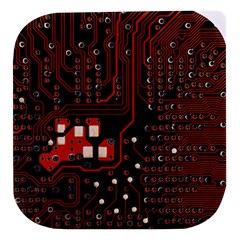 Red Computer Circuit Board Stacked Food Storage Container by Bakwanart