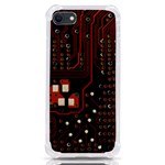 Red Computer Circuit Board iPhone SE Front