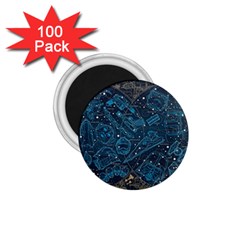 Position Of The Constellations Illustration Star Blue 1 75  Magnets (100 Pack)  by Bakwanart