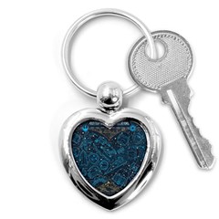 Position Of The Constellations Illustration Star Blue Key Chain (heart) by Bakwanart