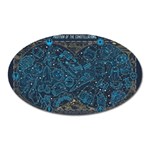 Position Of The Constellations Illustration Star Blue Oval Magnet Front