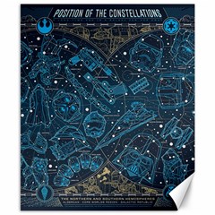 Position Of The Constellations Illustration Star Blue Canvas 8  X 10  by Bakwanart