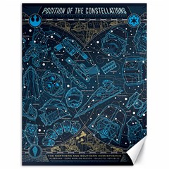 Position Of The Constellations Illustration Star Blue Canvas 18  X 24  by Bakwanart