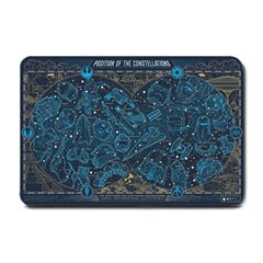 Position Of The Constellations Illustration Star Blue Small Doormat