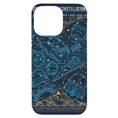 Position Of The Constellations Illustration Star Blue Iphone 14 Pro Max Black Uv Print Case by Bakwanart