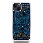 Position Of The Constellations Illustration Star Blue iPhone 14 TPU UV Print Case Front