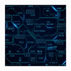 Technology Computer Circuit Boards Electricity Cpu Binary Medium Glasses Cloth by Bakwanart