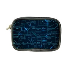 Technology Computer Circuit Boards Electricity Cpu Binary Coin Purse by Bakwanart