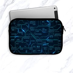 Technology Computer Circuit Boards Electricity Cpu Binary Apple Ipad Mini Zipper Cases by Bakwanart