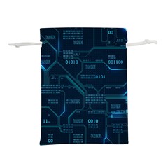 Technology Computer Circuit Boards Electricity Cpu Binary Lightweight Drawstring Pouch (m) by Bakwanart