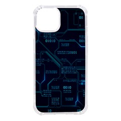 Technology Computer Circuit Boards Electricity Cpu Binary Iphone 14 Tpu Uv Print Case by Bakwanart