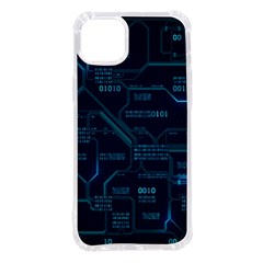 Technology Computer Circuit Boards Electricity Cpu Binary Iphone 14 Plus Tpu Uv Print Case by Bakwanart