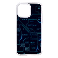 Technology Computer Circuit Boards Electricity Cpu Binary Iphone 14 Pro Max Tpu Uv Print Case