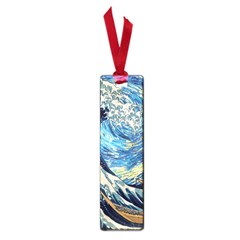 The Great Wave Of Kanagawa Painting Hokusai, Starry Night Vincent Van Gogh Small Book Marks by Bakwanart