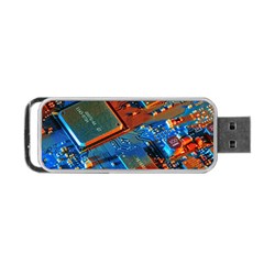 Gray Circuit Board Electronics Electronic Components Microprocessor Portable Usb Flash (one Side) by Bakwanart