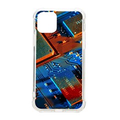 Gray Circuit Board Electronics Electronic Components Microprocessor Iphone 11 Pro 5 8 Inch Tpu Uv Print Case by Bakwanart