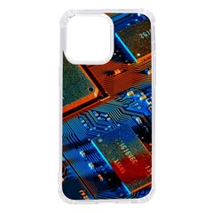 Gray Circuit Board Electronics Electronic Components Microprocessor Iphone 14 Pro Max Tpu Uv Print Case