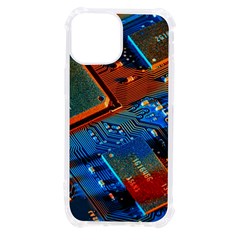 Gray Circuit Board Electronics Electronic Components Microprocessor Iphone 13 Mini Tpu Uv Print Case