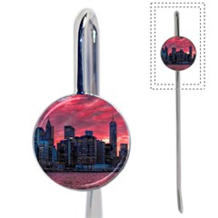 Skyline Sunset United States Reflection Usa,new York Manhattan Book Mark by Bakwanart