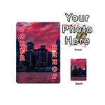 Skyline Sunset United States Reflection Usa,new York Manhattan Playing Cards 54 Designs (Mini) Front - Joker2